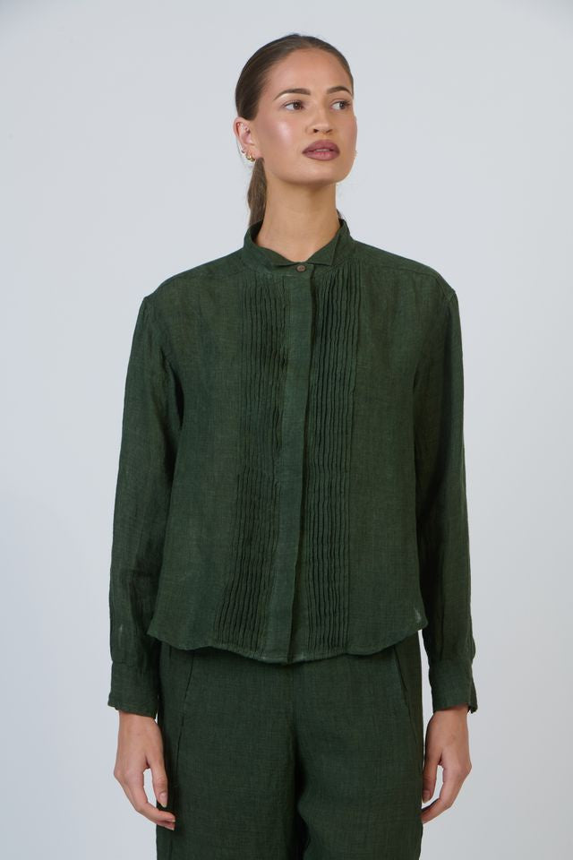 Myrtle Linen Top Naturals by O &amp; J
