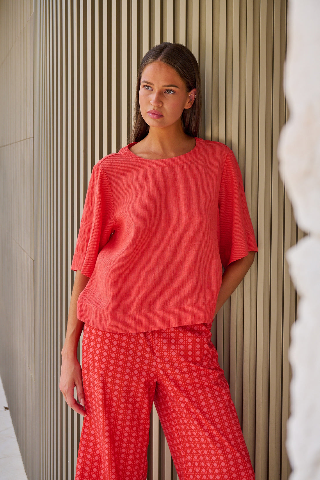 Sunset Strip Linen Top – Naturals by O&amp;J