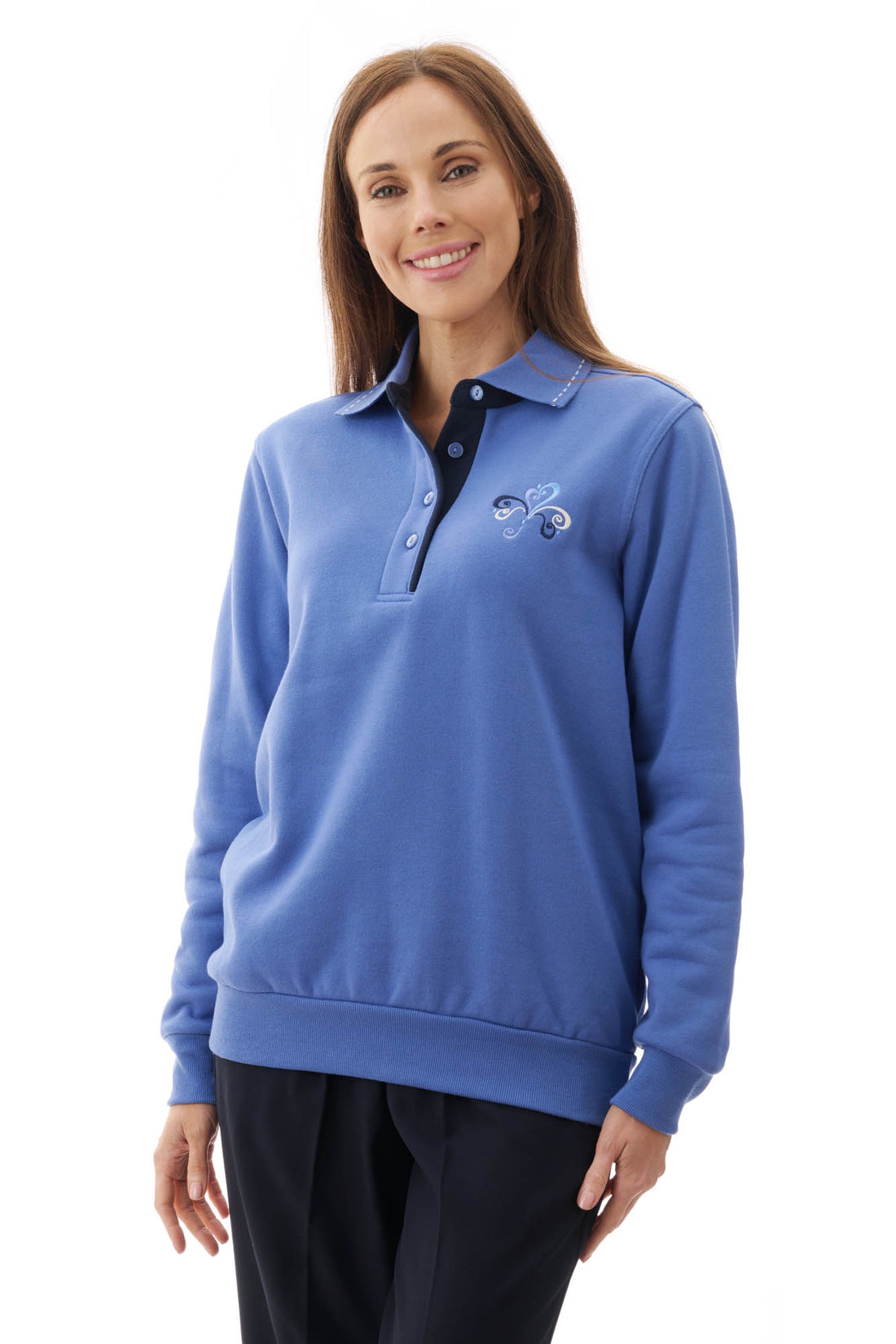 Rogers Embroidered Fleece Jumper - Givoni