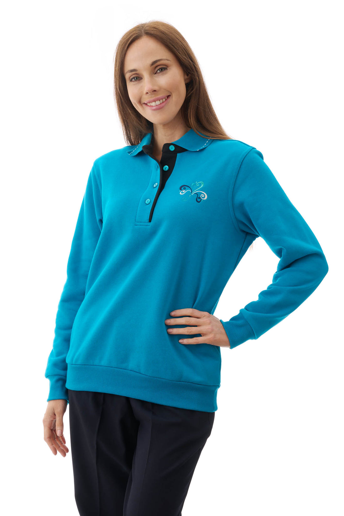 Rogers Embroidered Fleece Jumper - Givoni