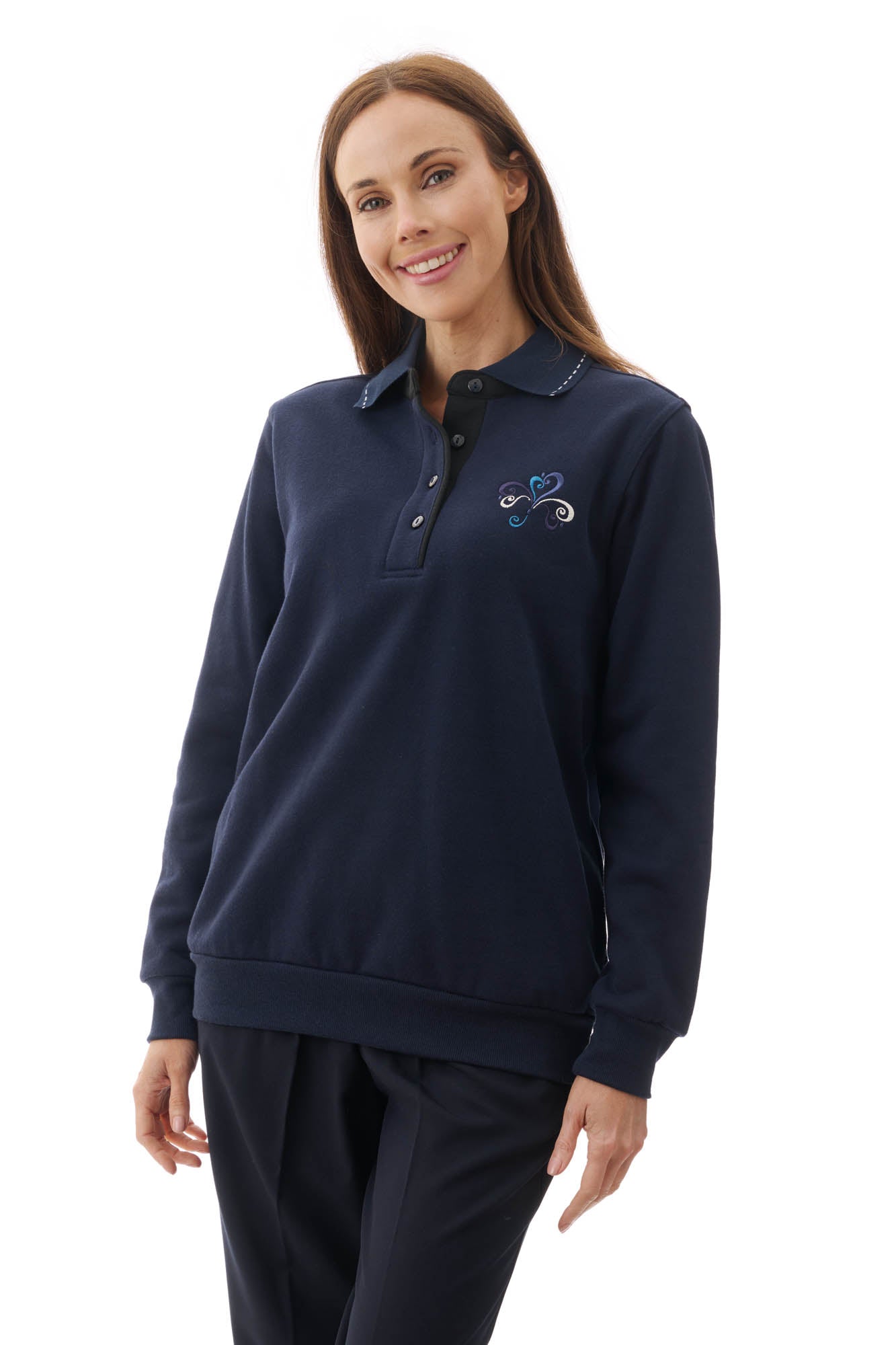 Rogers Embroidered Fleece Jumper - Givoni