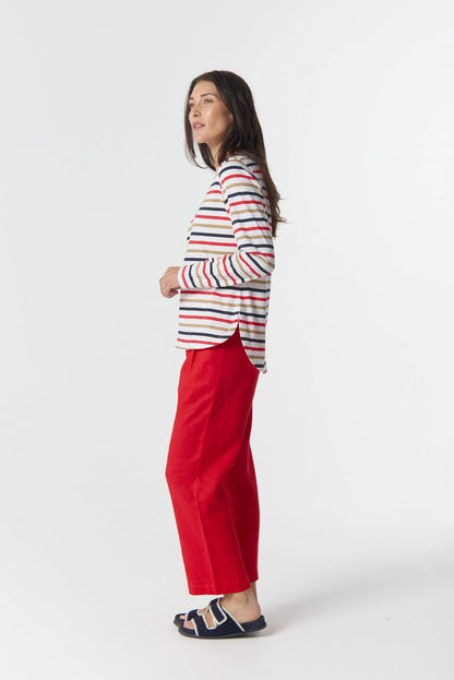 Original Multi Stripe Long Sleeve Top Goondiwindi