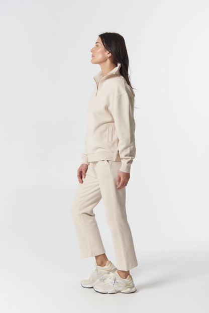 Rugged 1/2 Zip Cotton Sweater - Goondiwindi