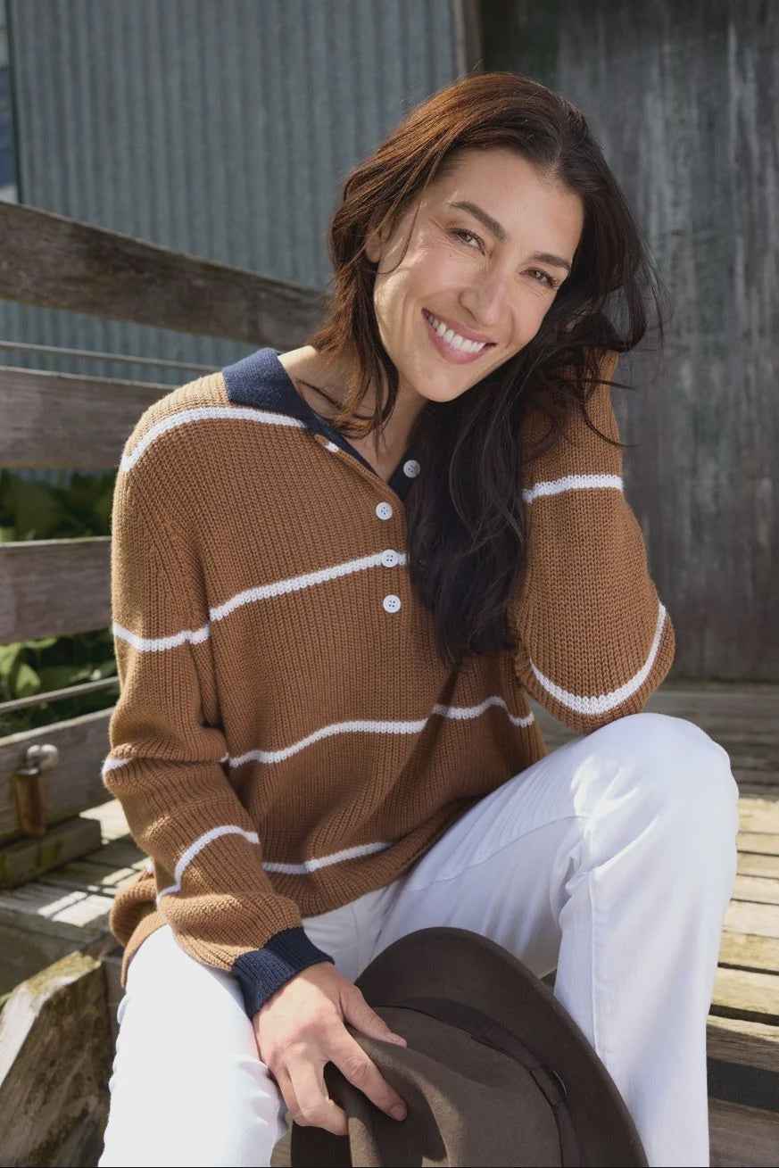 Husk Cotton Cashmere Knit Jumper - Goondiwindi