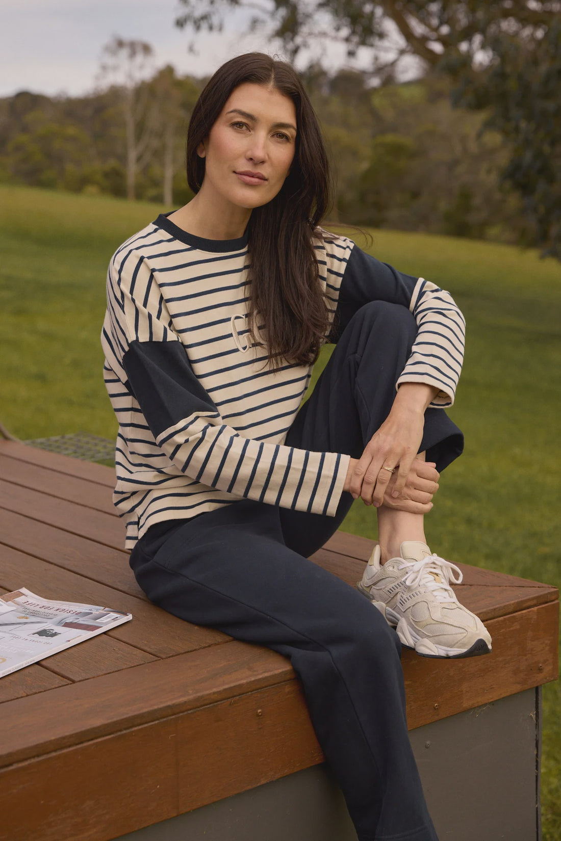 Striped GC Logo Sweater Goondiwindi