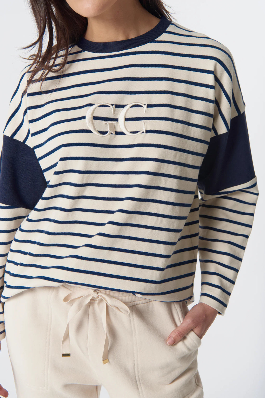 Striped GC Logo Sweater Goondiwindi