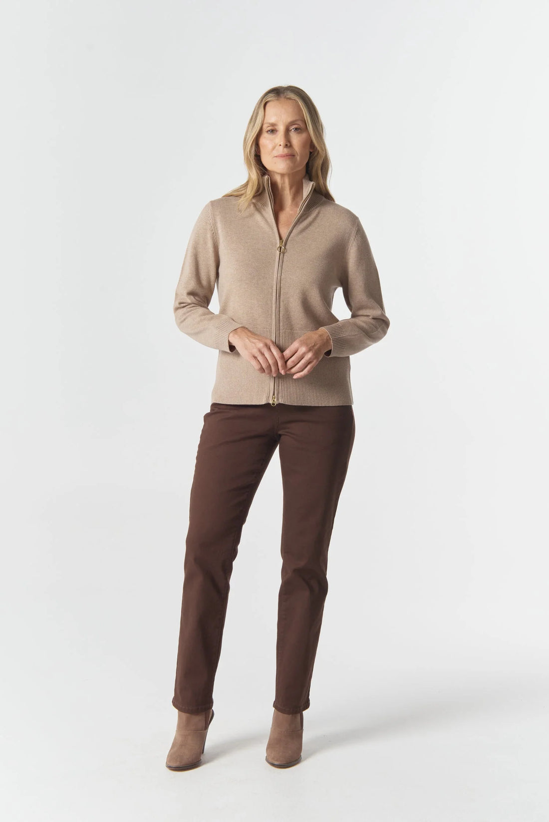 Brook Merino Cotton Knit Cardi Goondiwindi