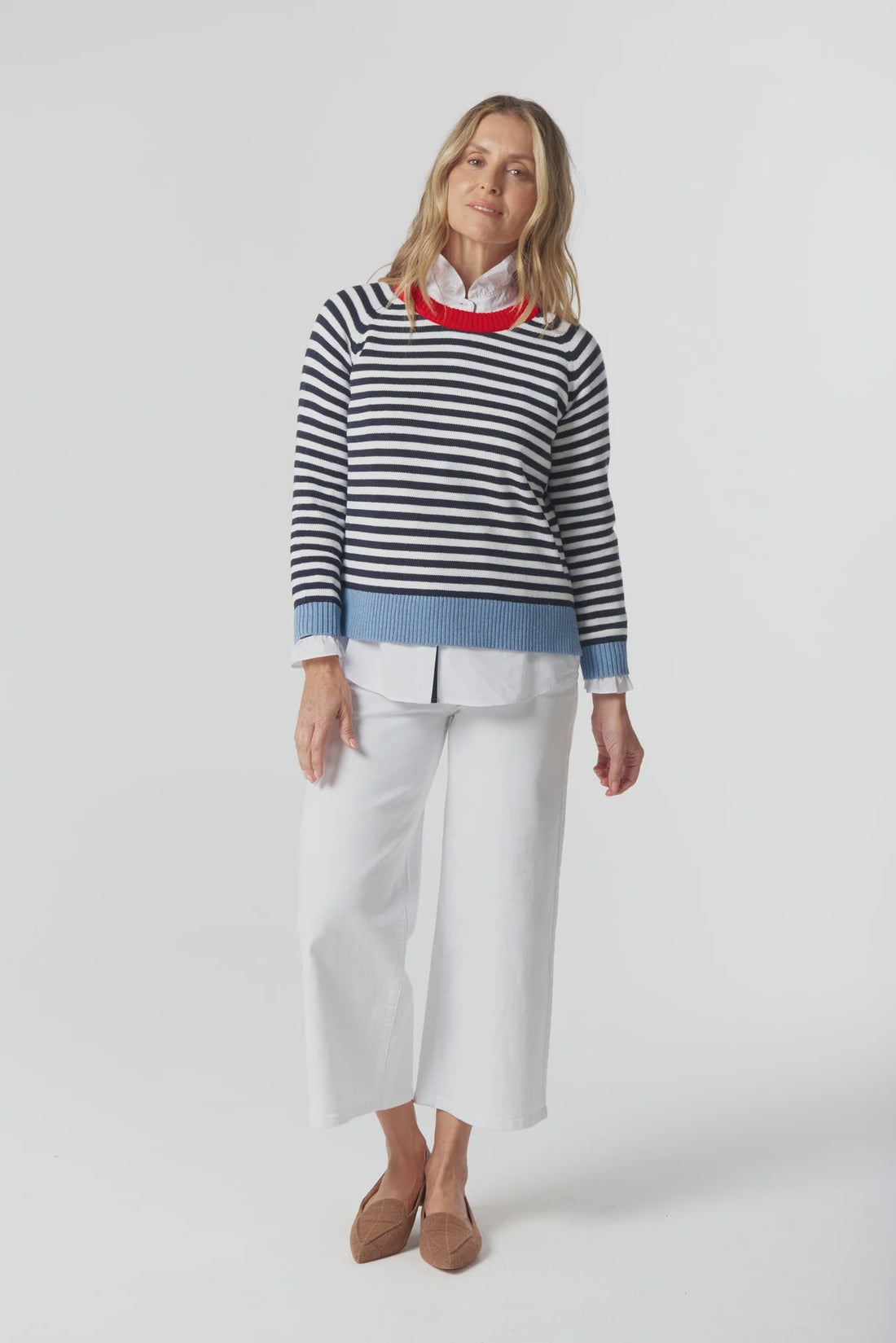 Farmer Cotton Cashmere Knit Jumper - Goondiwindi