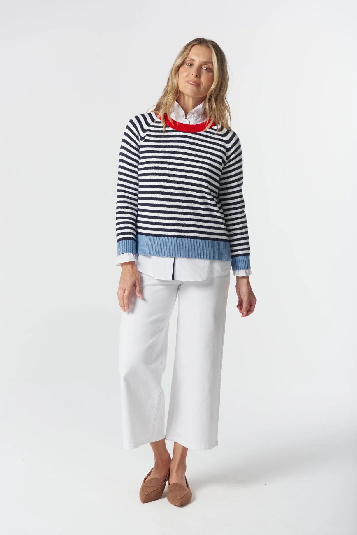 Farmer Cotton Cashmere Knit Jumper - Goondiwindi