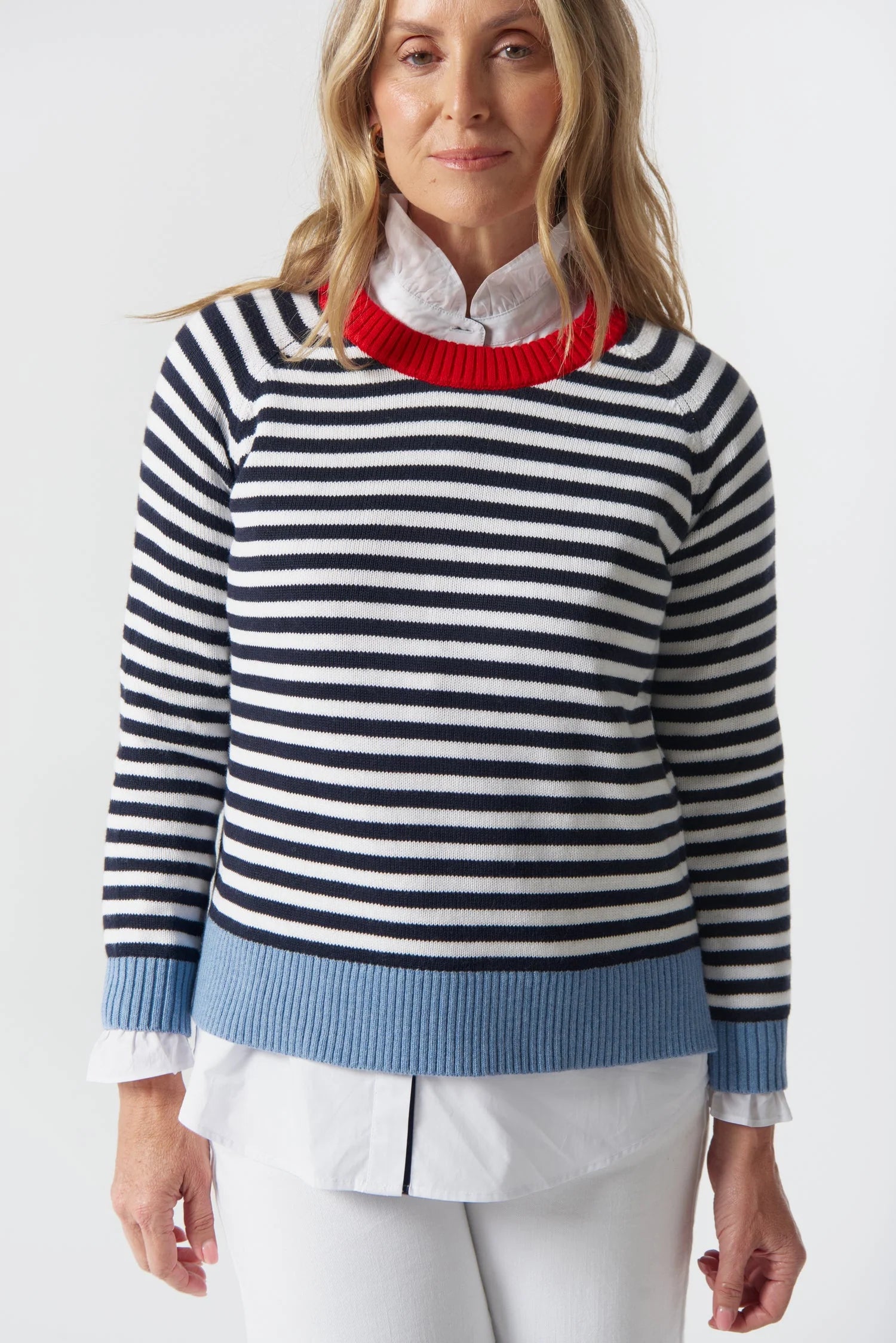 Farmer Cotton Cashmere Knit Jumper - Goondiwindi