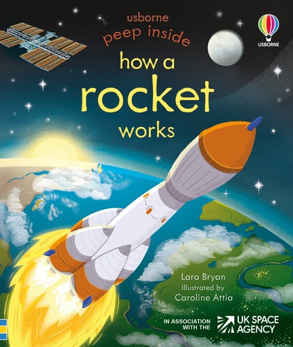 Peep Inside How a Rocket Works Board Book - Brumby Sunstate