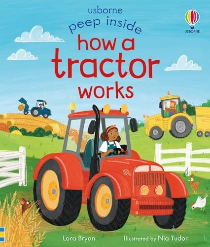 Peep Inside How a Tractor Works Board Book - Brumby Sunstate