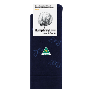 85% Mercerised Cotton Patterned Health Sock Butterfly - Humphrey Law