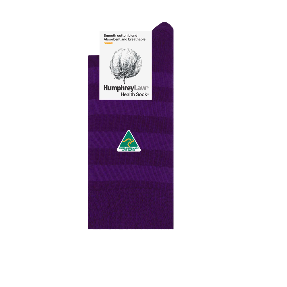 85% Cotton Striped Health Sock - Humphrey Law