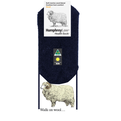 70% Fine Merino Wool Cushion Sole Health Sock - Humphrey Law