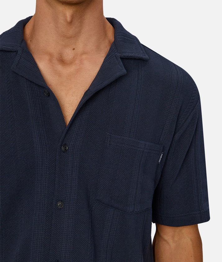 The Malaga S/S Shirt New Navy - Industrie
