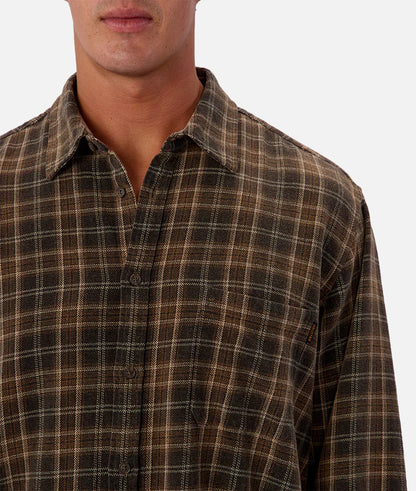 The Maple Long Sleeve Shirt Char/Maple - Industrie