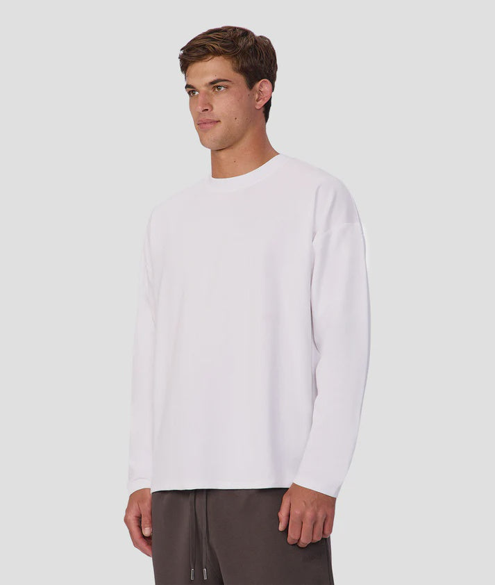 The Waffle L/S Tee Chalk - Industrie