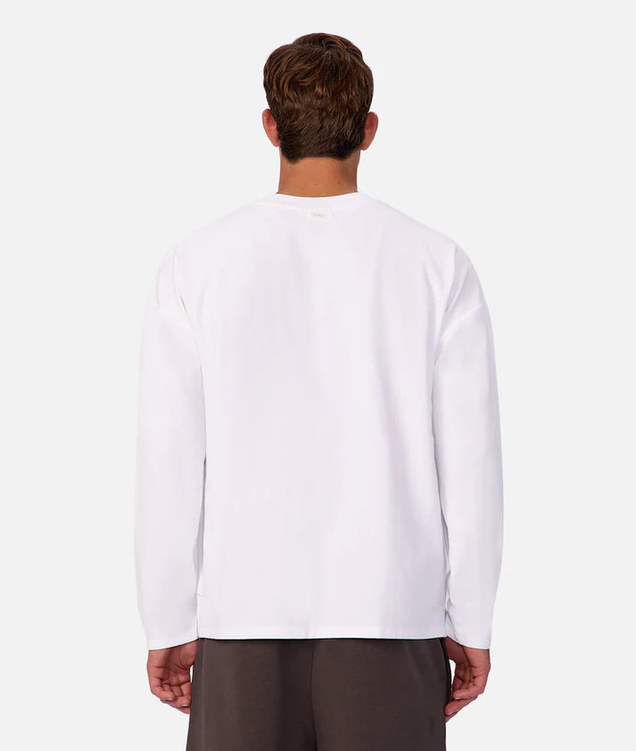 The Waffle L/S Tee Chalk - Industrie