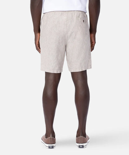 The Marina Linen Short YD Wheat - Industrie