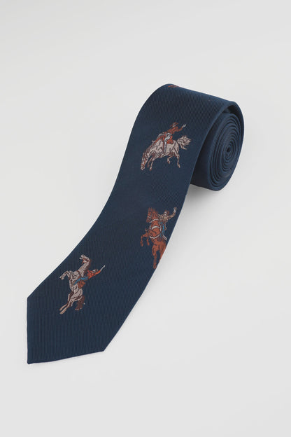 Navy Western Tie - James Harper