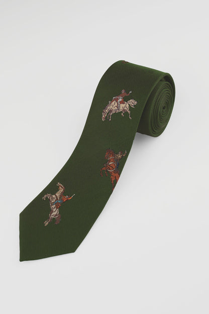Olive Western Tie - James Harper