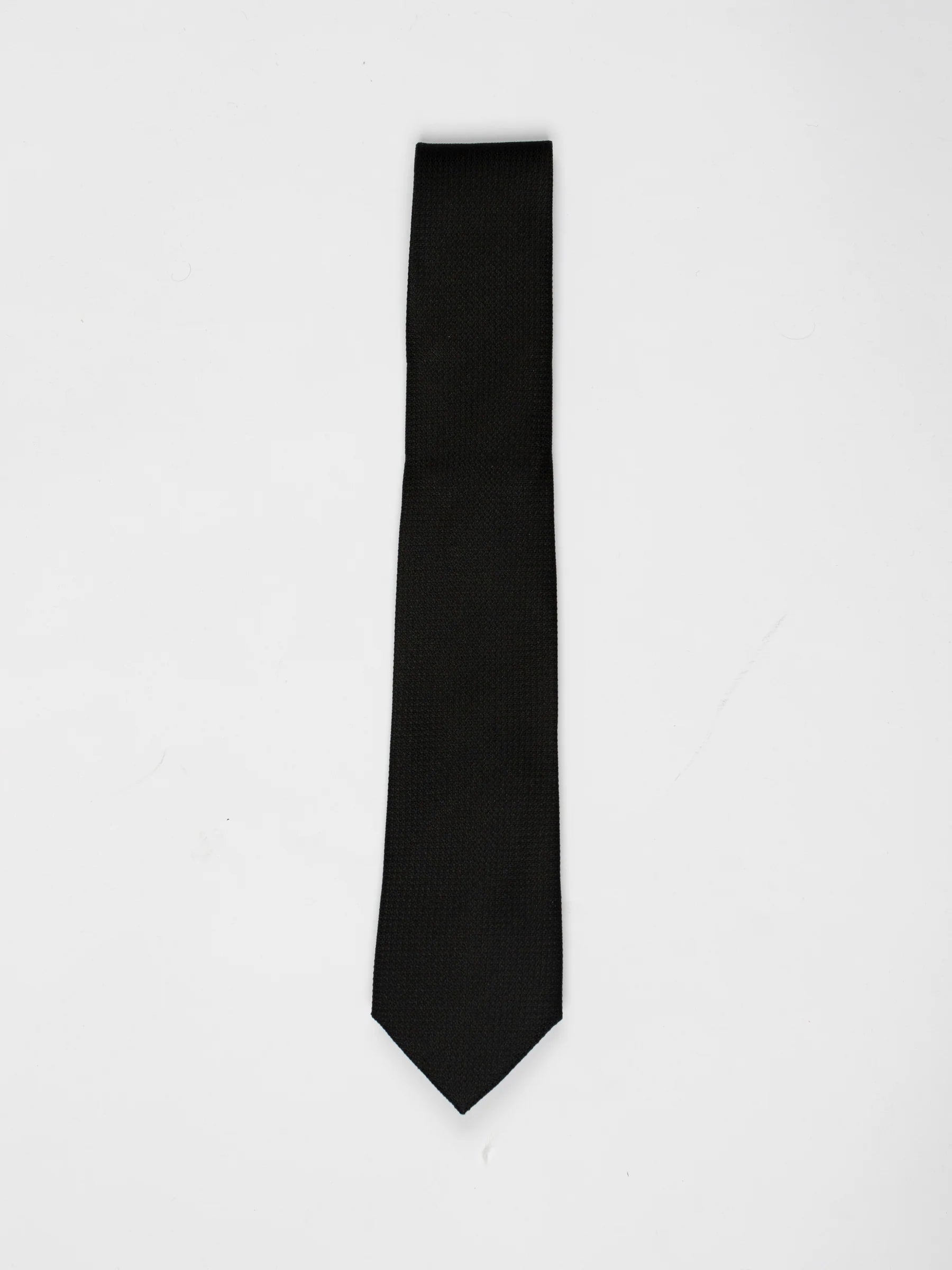 Black Textured Tie - James Harper