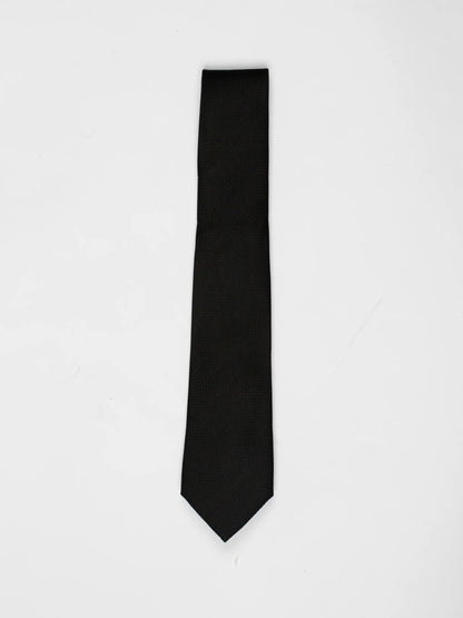 Black Textured Tie - James Harper