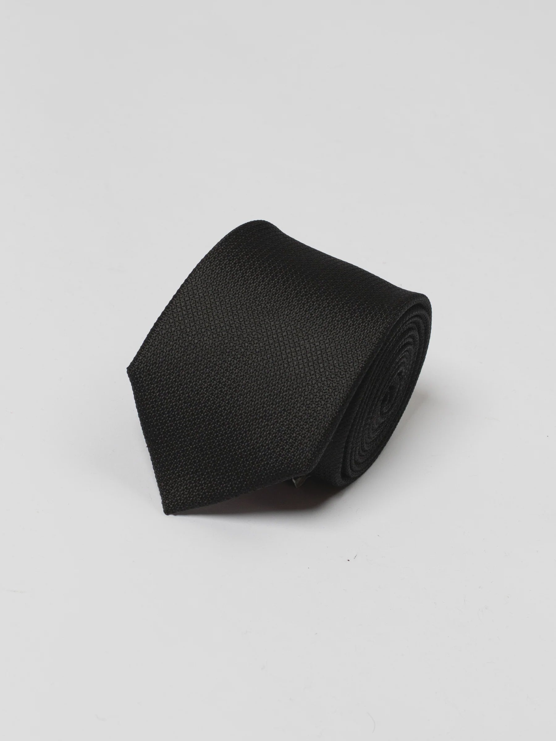Black Textured Tie - James Harper