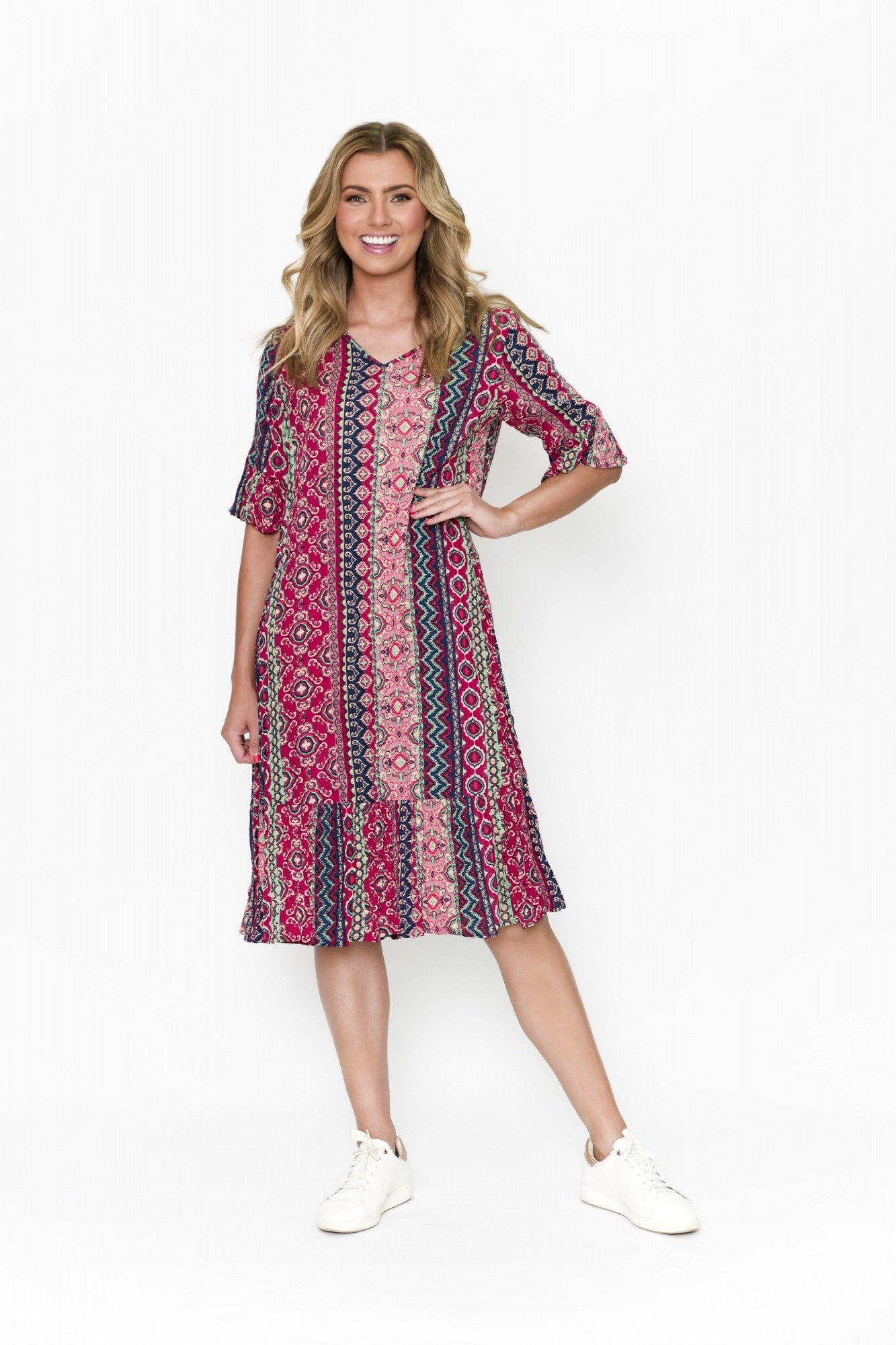 Jessica Dress Sleeved - Orientique