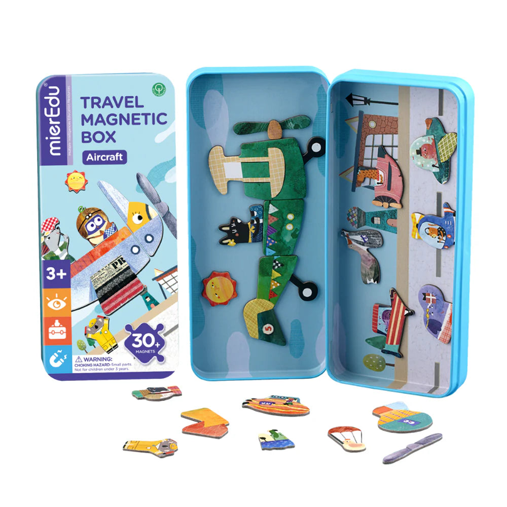 Mieredu Travel Magnetic Puzzle Box Aircraft - Johnco