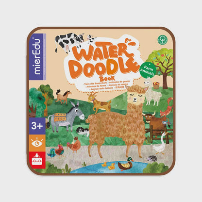 Mieredu Water Doodle Book Farm Animals - Johnco