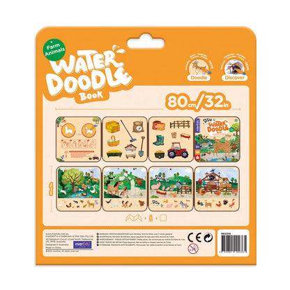 Mieredu Water Doodle Book Farm Animals - Johnco