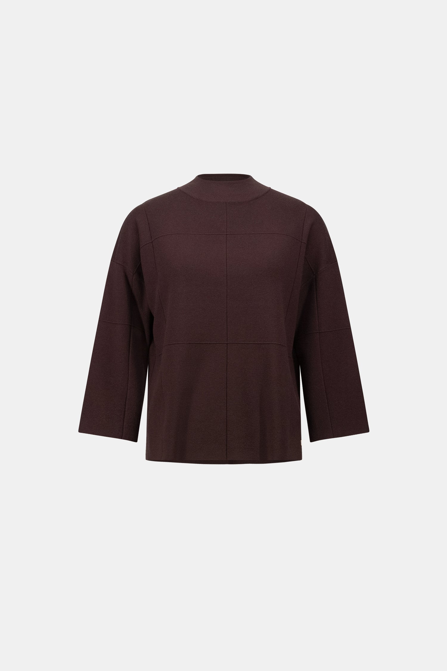 Brushed Viscose Straight Sweater with Mock Neck - Joseph Ribkoff