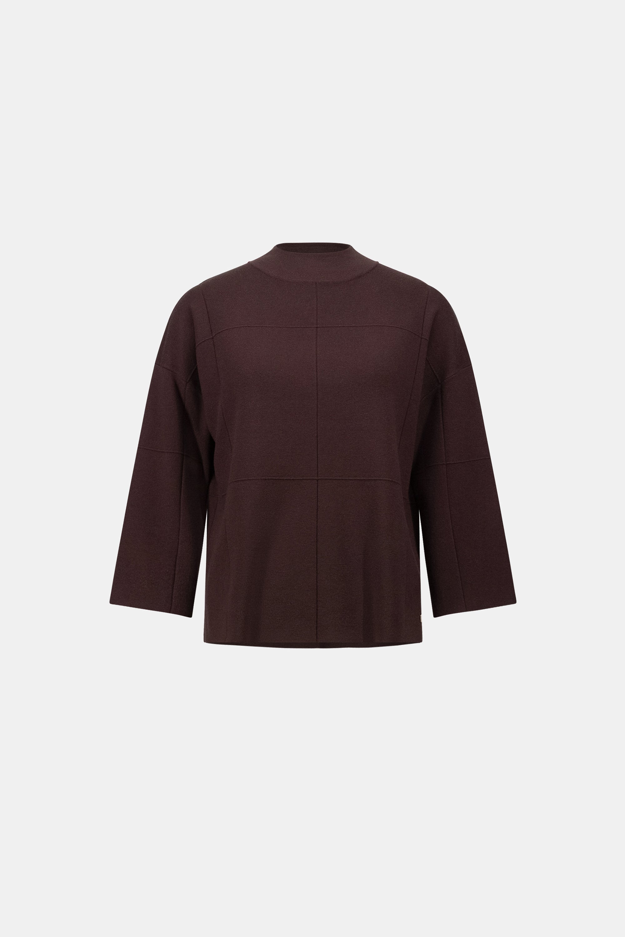 Brushed Viscose Straight Sweater with Mock Neck - Joseph Ribkoff