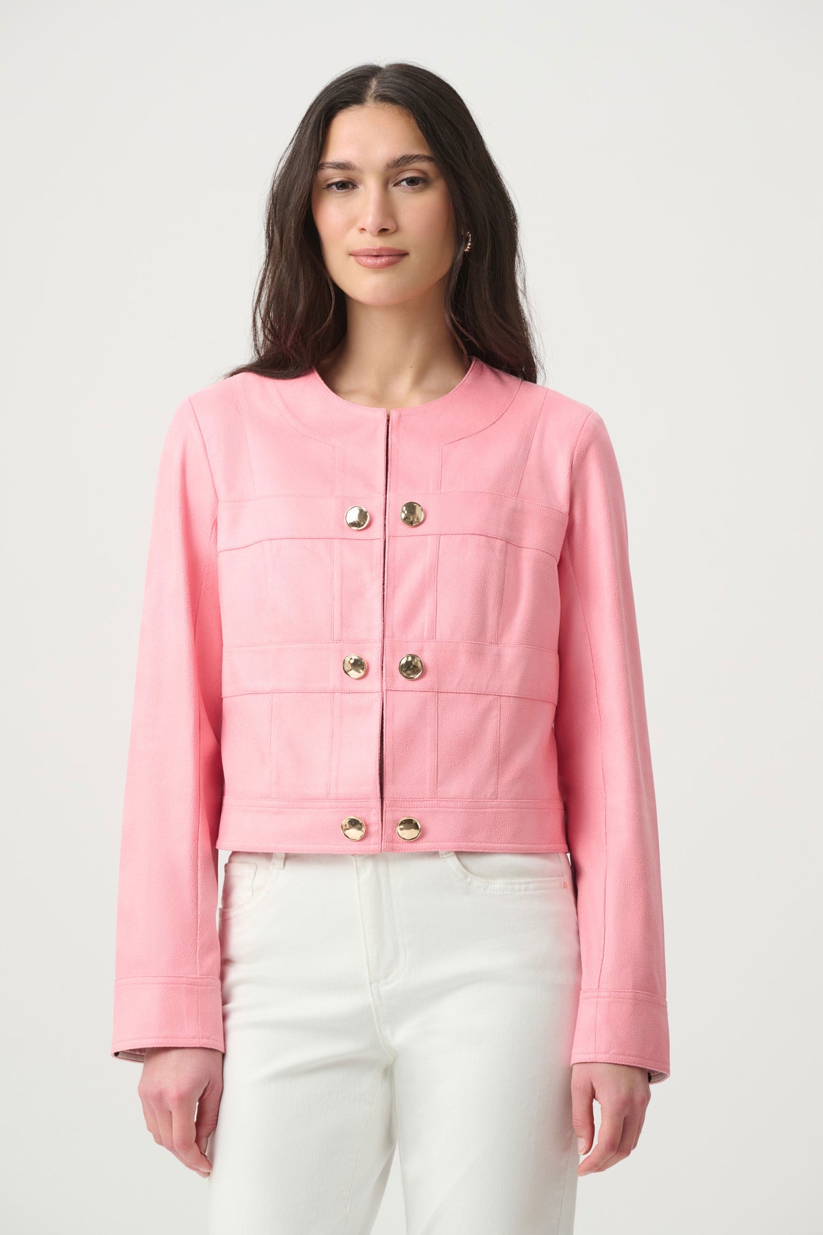 Faux Suede Cropped Jacket Bellini - Joseph Ribkoff