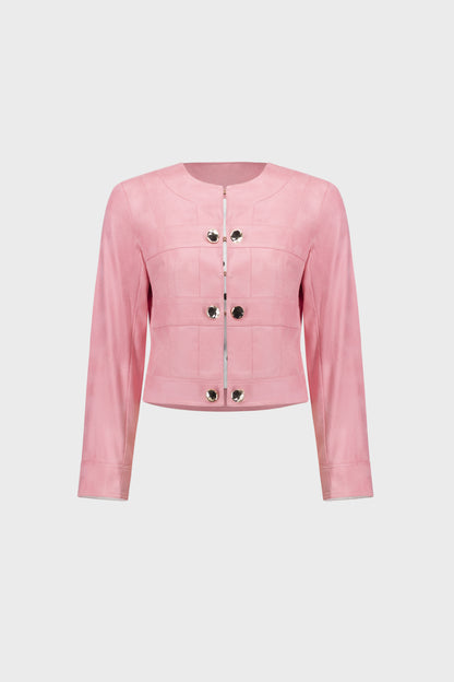 Faux Suede Cropped Jacket Bellini - Joseph Ribkoff