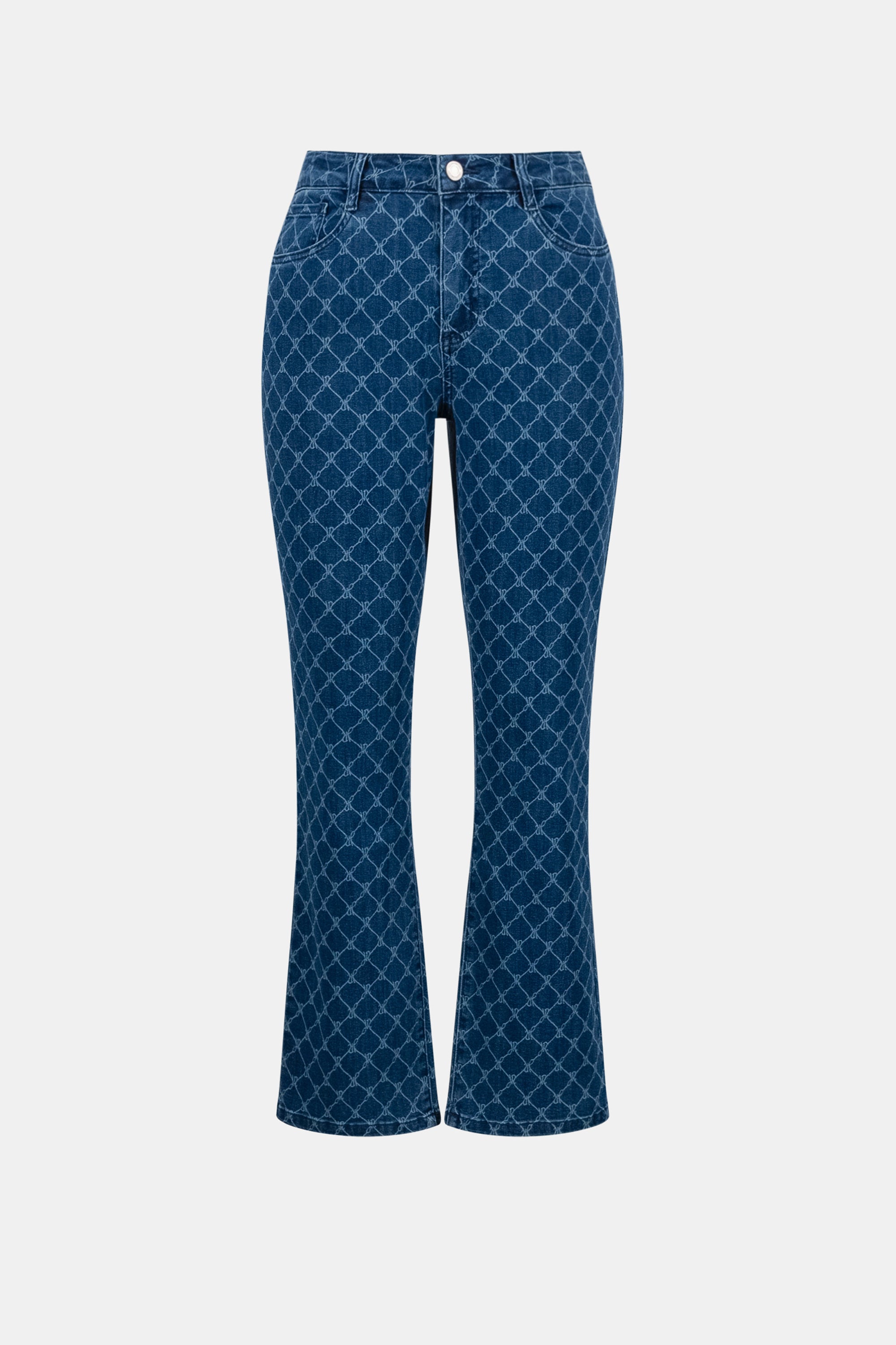 Featherweave™ Denim Strip-Dye Print Straight Classic Jeans - Joseph Ribkoff