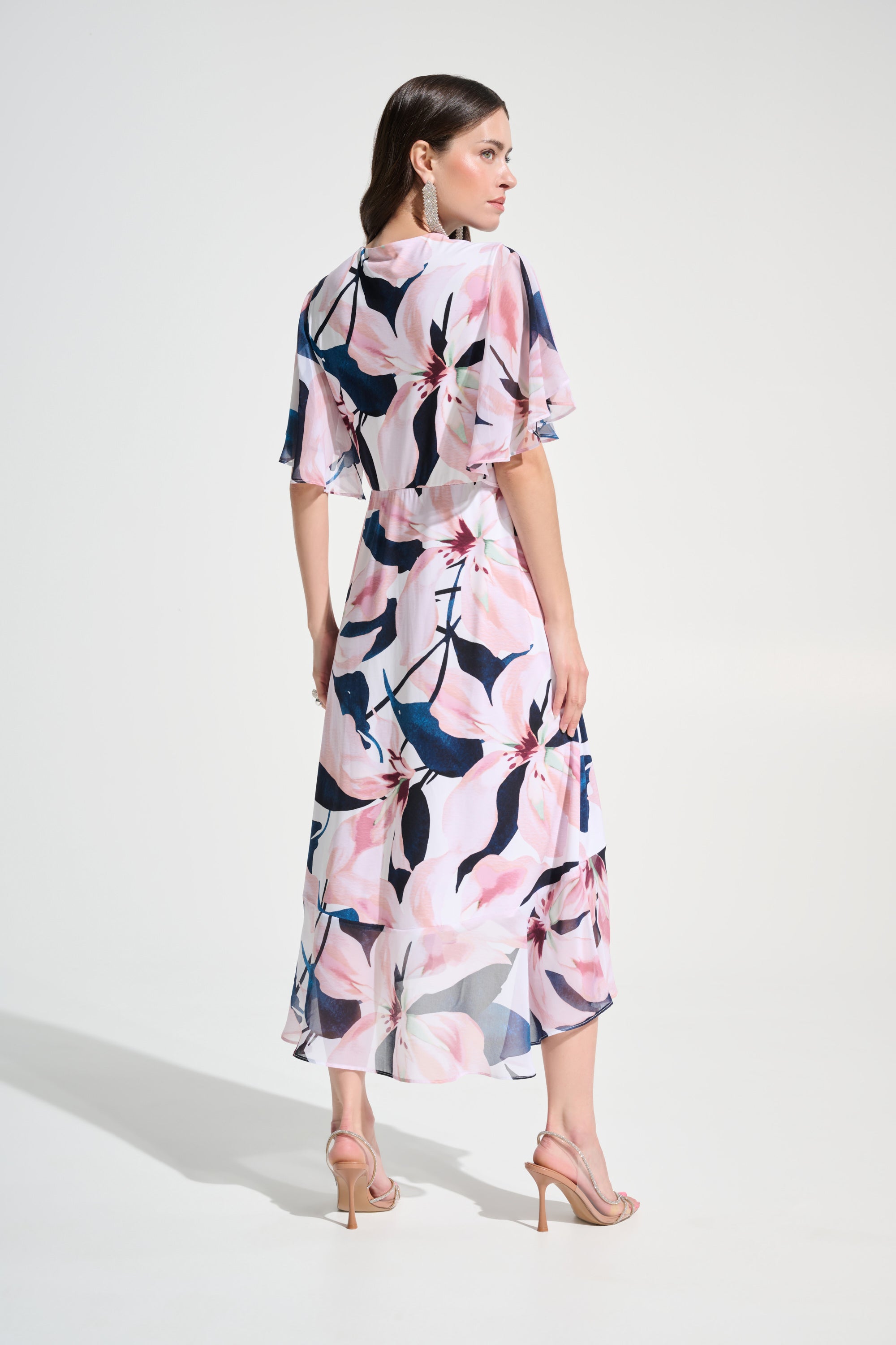Floral Belted Wrap Dress - Joseph Ribkoff