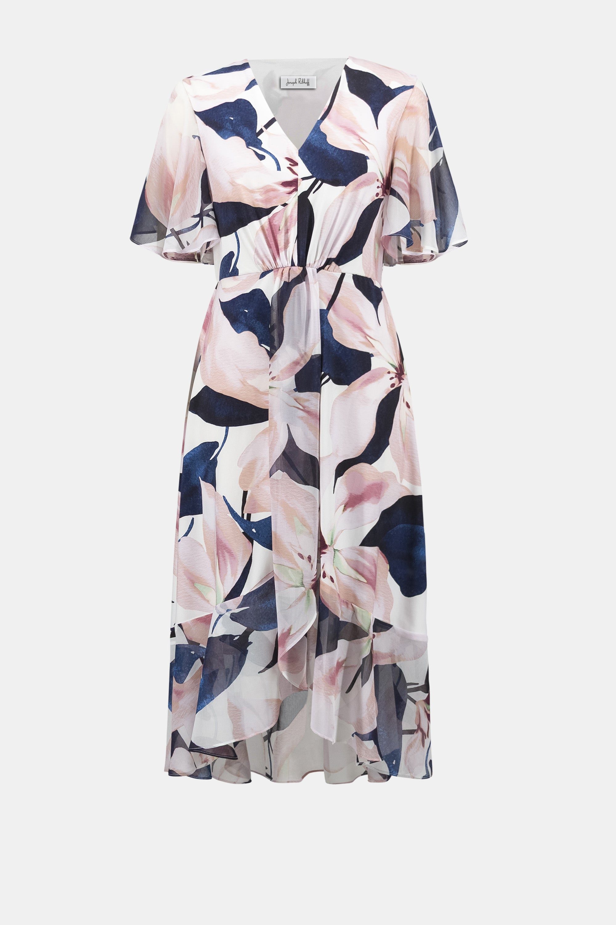 Floral Belted Wrap Dress - Joseph Ribkoff