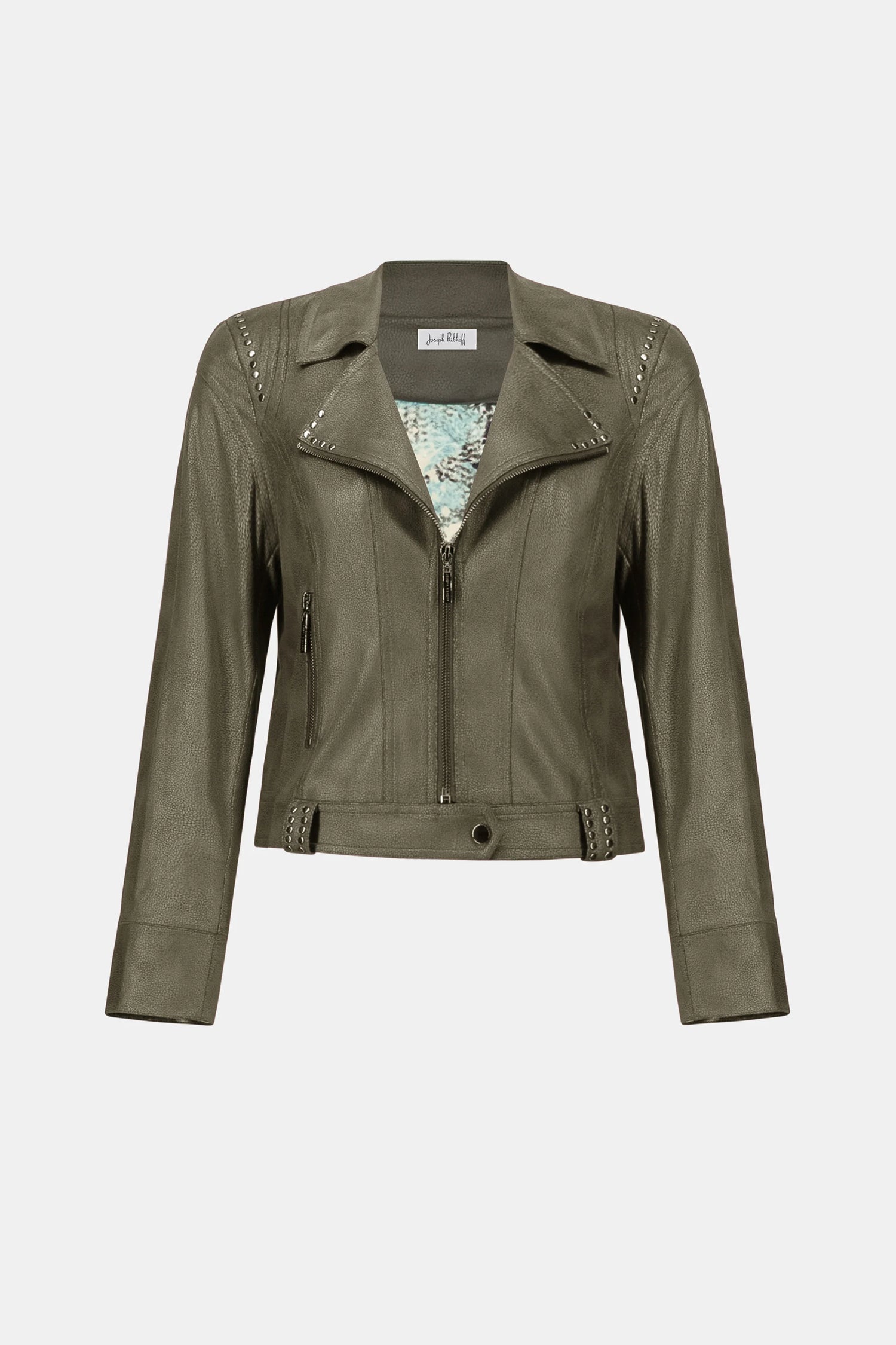 Foiled Faux Suede Fitted Jacket - Joseph Ribkoff