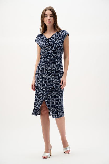 Knee-length Bodycon Dress Midnight Blue - Joseph Ribkoff