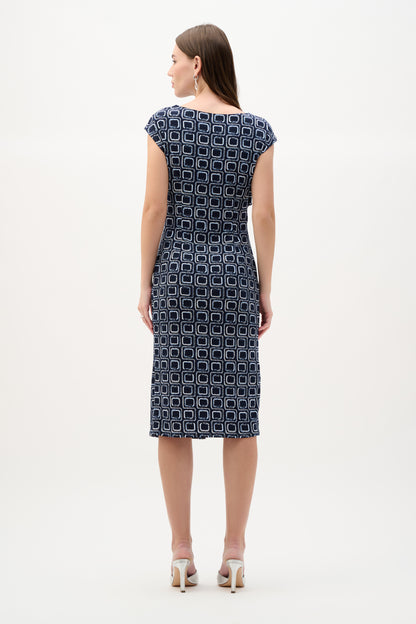 Knee-length Bodycon Dress Midnight Blue - Joseph Ribkoff