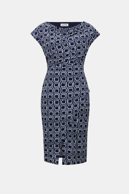 Knee-length Bodycon Dress Midnight Blue - Joseph Ribkoff