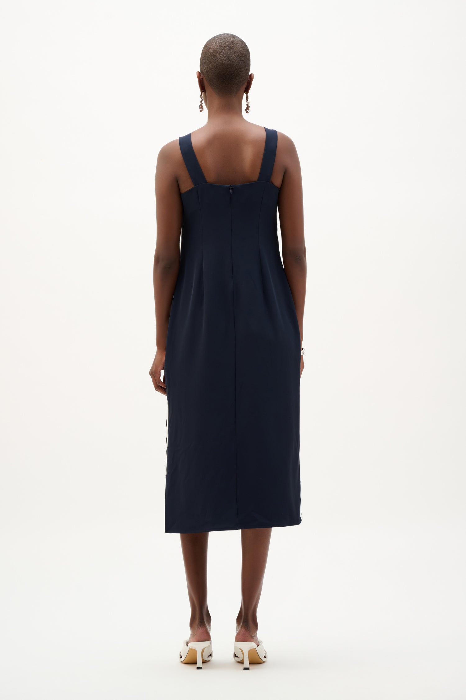 Midi A-line Dress Midnight Blue - Joseph Ribkoff