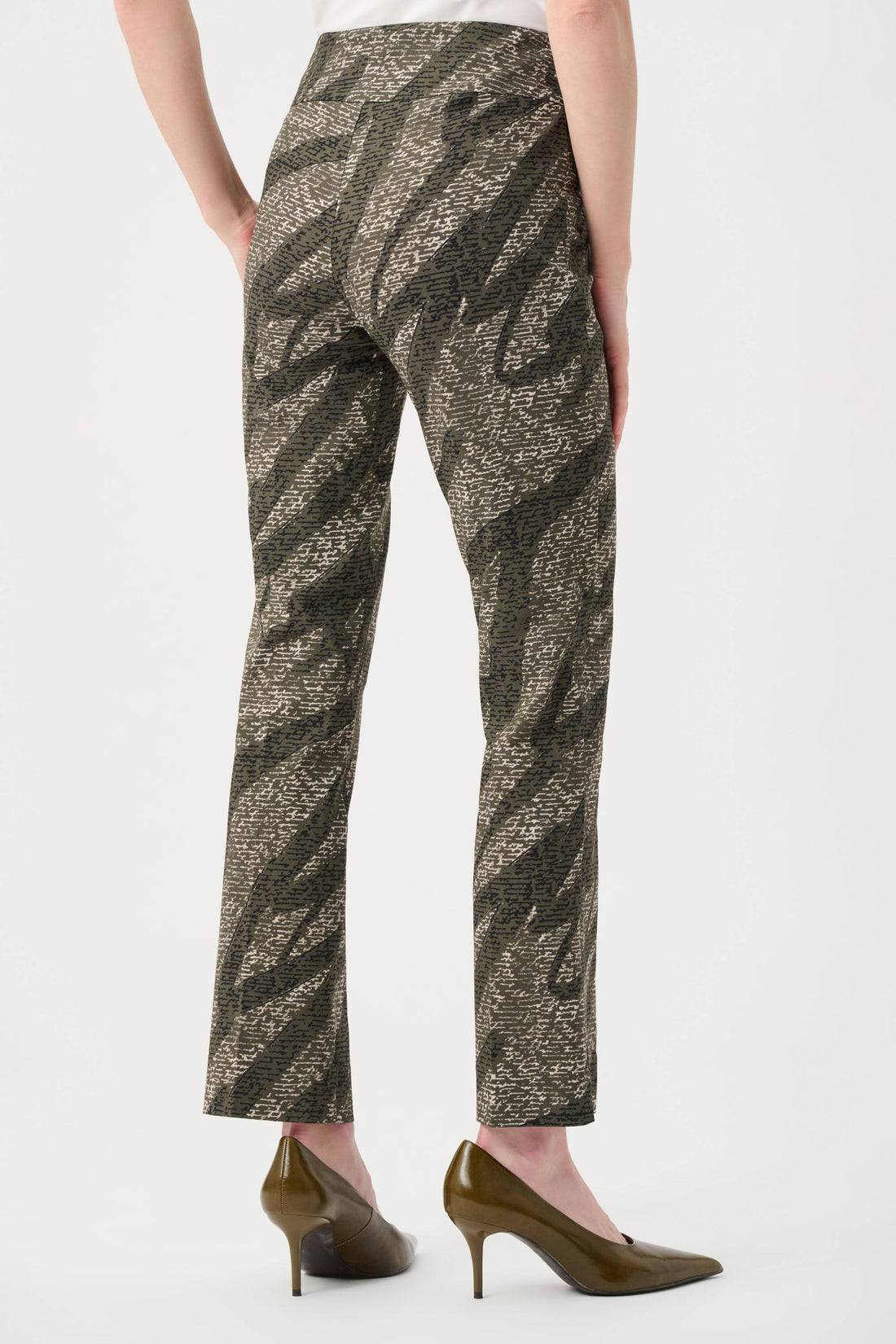 Millennium Abstract Print Pull-On Pants  - Joseph Ribkoff