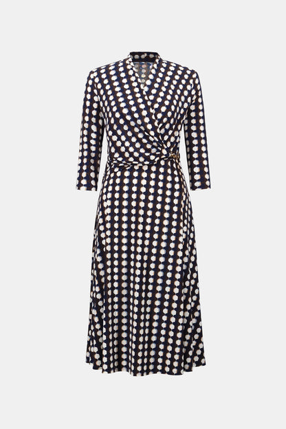 Printed Silky Knit Fit &amp; Flare Dress - Joseph Ribkoff