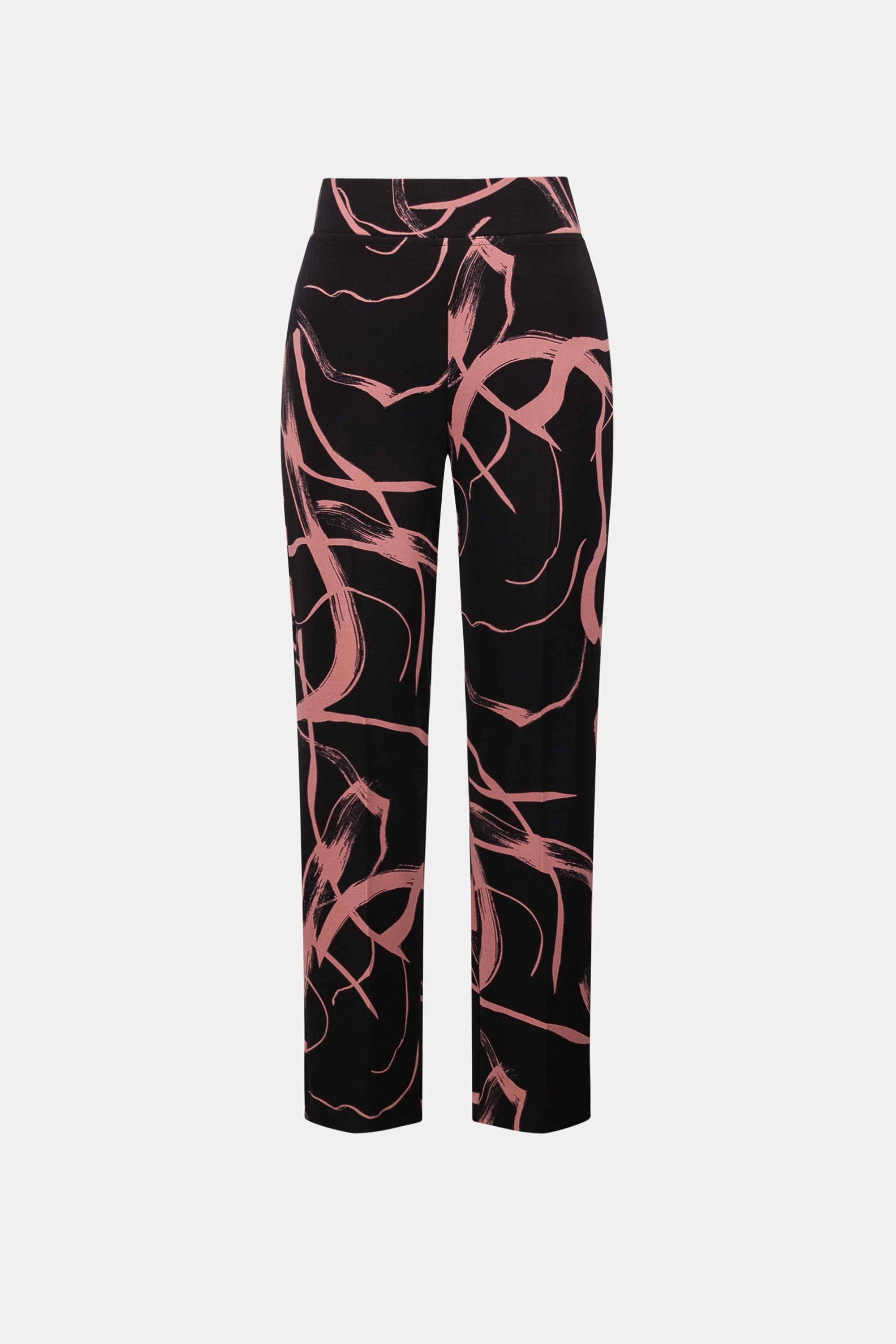 Silky Knit Abstract Print Straight Pull-On Pant - Joseph Ribkoff