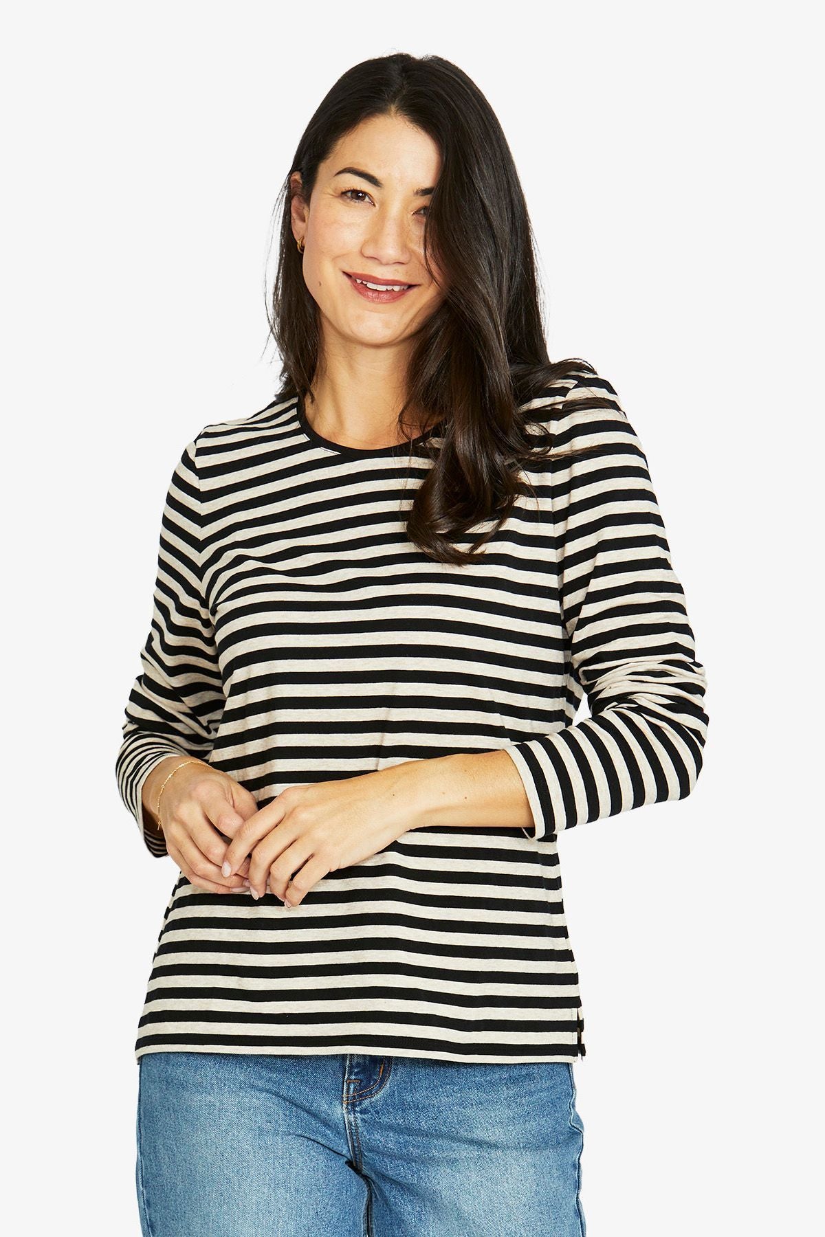 Stripe Crew L/S Tee - Jump