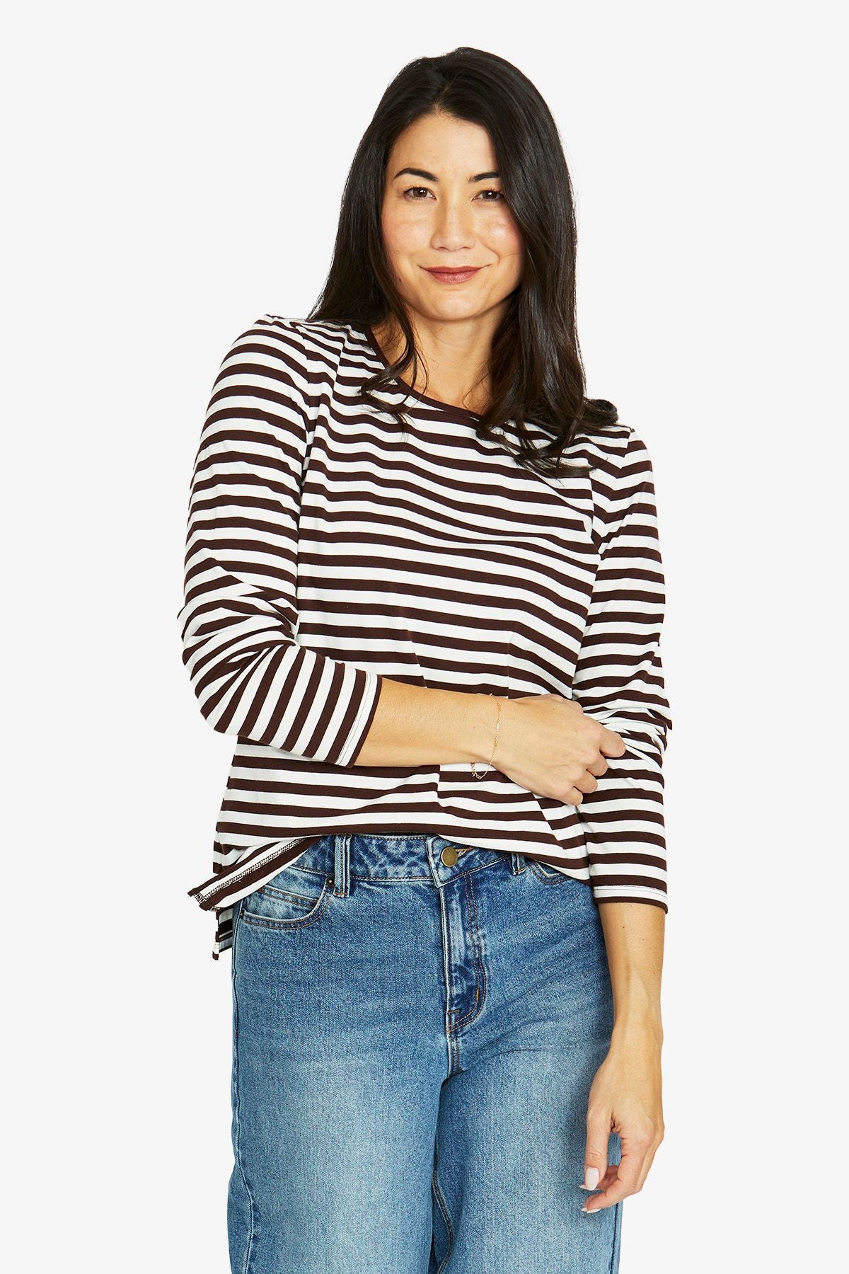 Stripe Crew L/S Tee - Jump